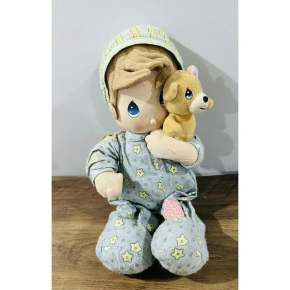 Vintage Precious Moments Musical Pull Toy Boy sleep Thumbsucking Collectible - Picture 3 of 4